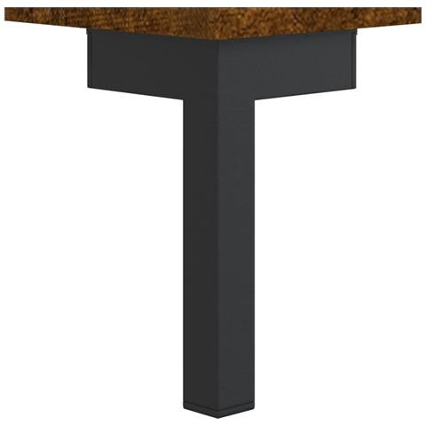 Scrivania Rovere Fumo 140x50x75 Cm In Legno Multistrato - Foto 10