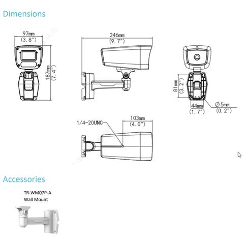 IPC-B222-APF40 2MP Bullet IP Camera, Ottica 4.0mm Audio Dual Light - Foto 2