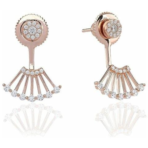 Orecchini Donna E0604-cz-rg (3 Cm) - Foto 1