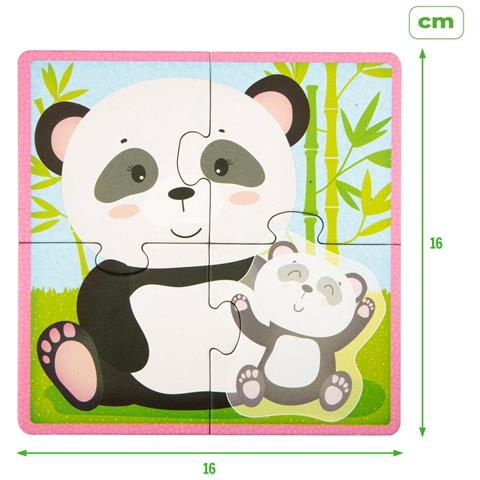 Puzzle Per Bambini Lisciani Animali 16 Pezzi 16 X 1 X 16 Cm (6 Unità) - Foto 2