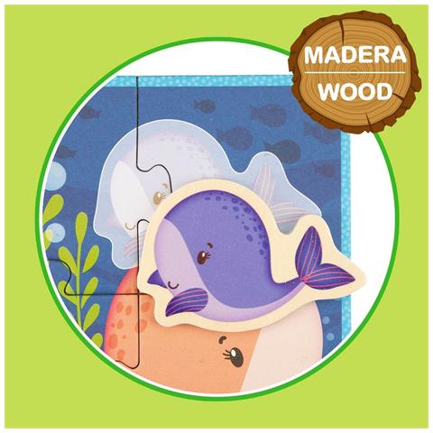 Puzzle Per Bambini Lisciani Animali 16 Pezzi 16 X 1 X 16 Cm (6 Unità) - Foto 6