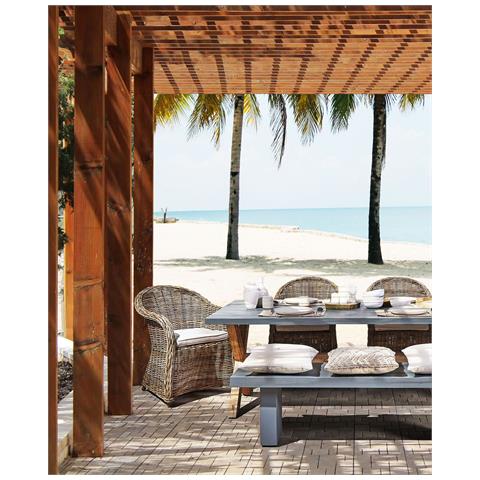 Poltrona Da Giardino Susua Rattan Naturale - Foto 1