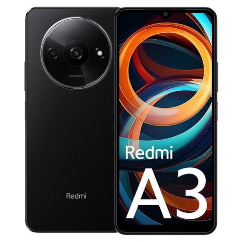 Redmi A3 4G 128GB 4GB Ram Display 6.7" Dual Sim Midnight Black Tim - Foto 1