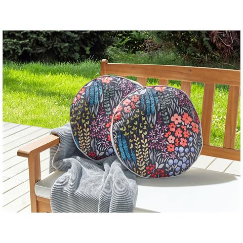 Set Di 2 Cuscini Poliestere Multicolore Castelaro - Foto 1