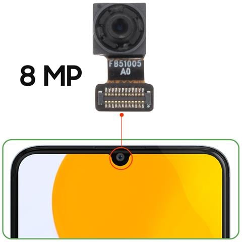 Fotocamera Frontale Per Honor X7 Sensore Selfie 8mp - Foto 2