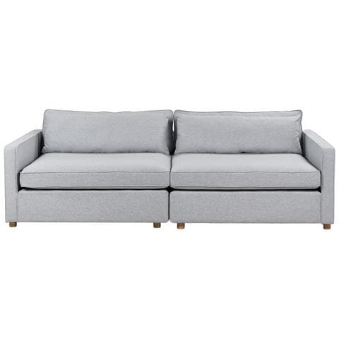 Divano 3 Posti Vinstra Tessuto Grigio - Foto 2