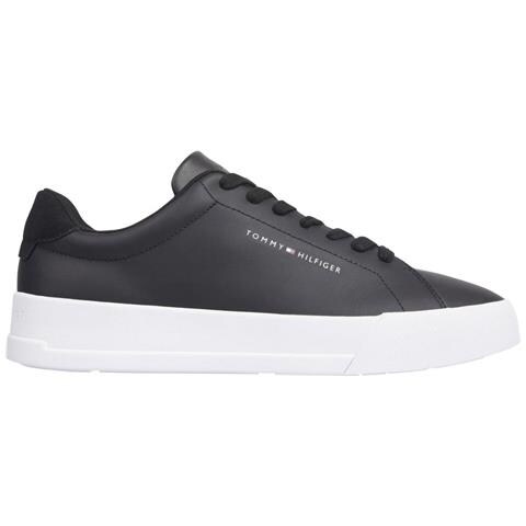 Court Sneakers Pelle Scarpe Uomo Nero Eu 41, Fm0fm04971 Bds - Foto 2