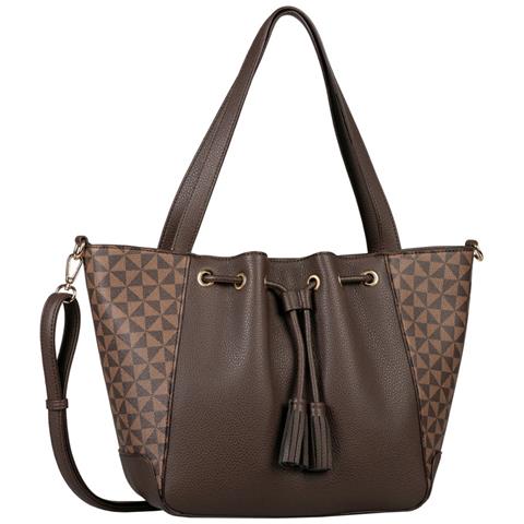 Sabina Tote Bag Borse Tote Sintetico Borse Donna Marrone Eu One Size, 9377 - Foto 1
