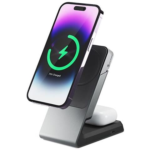 MSCDD Caricabatterie per dispositivi mobili Auricolare, Smartphone Nero USB Carica wireless Ricarica rapida Interno - Foto 7