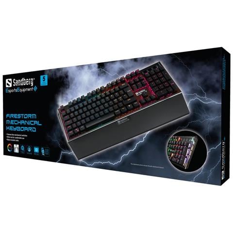 640-26 tastiera Gaming USB AZERTY Belga Nero - Foto 2