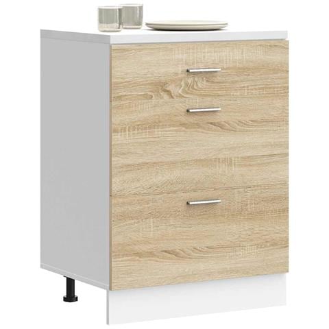 Base Da Cucina Rovere Sonoma In Legno Multistrato - Foto 1