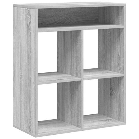 Libreria Grigio Sonoma 66x31x80 Cm In Legno Multistrato - Foto 2