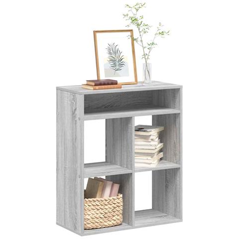 Libreria Grigio Sonoma 66x31x80 Cm In Legno Multistrato - Foto 1