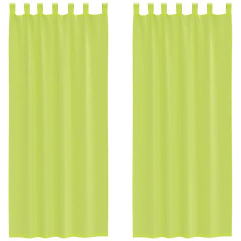 Tende In Voile Con Linguetta 2 Pz Verde Mela - Foto 1