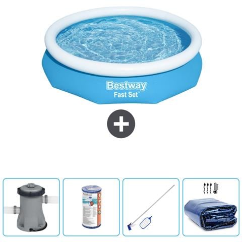Piscina Fuori Terra - In Giro - 305x66 Cm - Blu - Include Accessori Coordinati Cb57 - Foto 1