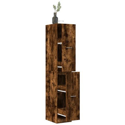 Armadietto da Farmacia Rovere Fumo 30x41x174,5 cm in Truciolato - Foto 2