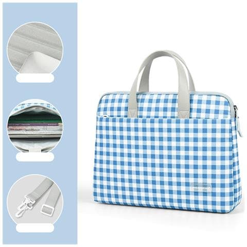 Borsa Per Laptop Da 14 Pollici: Elegante, Leggera E Impermeabile In Nylon Oxford Blue - Foto 2