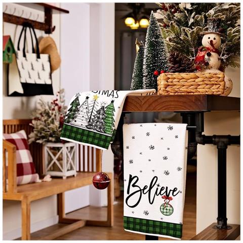 Set Di 2 Strofinacci Natalizi Per Natale 40x60 Cm - Foto 5