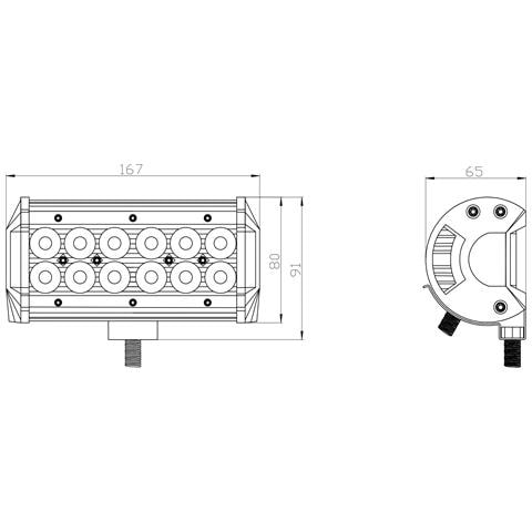Faro Da Lavoro Barra Nero - Foto 2