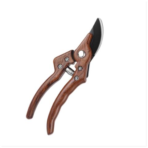 Cesoie Da Potatura Multifunzionali In Acciaio Sk5 - Forbici Da Giardino Con Manico Effetto Legno Brown - Foto 5