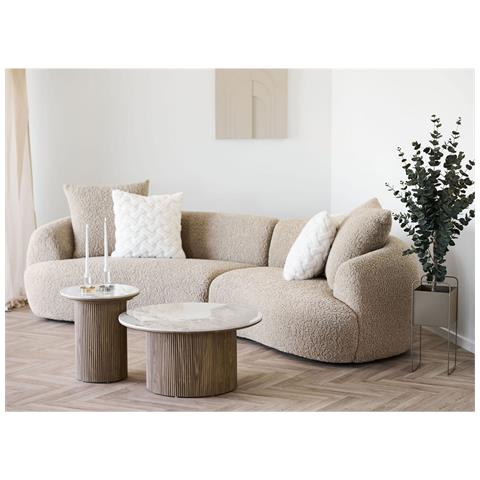 Tavolino Athens - Marrone - Mdf - 45x45x50 Cm - Foto 2