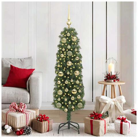 Albero di Natale artificiale con 150 LED Verde 150 cm - Foto 2