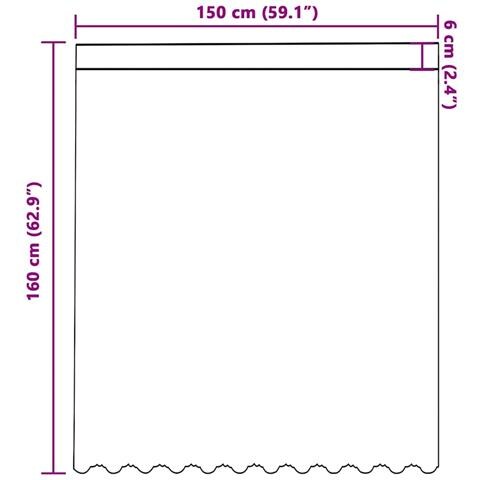 Tenda in Pizzo con tende Bianco 150 x 160 cm Poliestere - Foto 8