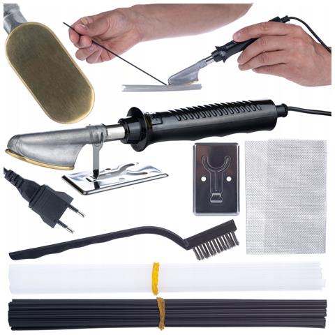 Lutatrice Per Plastica Con Set Di Reti E Graffette - Design Ergonomico, 200 Graffette, 800 Pezzi, 5 Tipi Di Leghe Per Saldatura Plastica - Foto 2