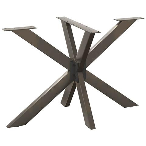 Gamba per Tavolo da Pranzo a Forma di Ragno Nero 120x68x (72-73) cm Acciaio - Foto 1