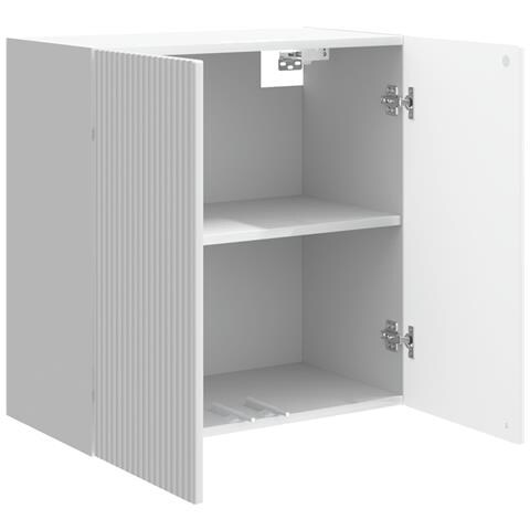 Mobiletto a muro Bianco Lucido 59 x 31 x 60 cm - Foto 2