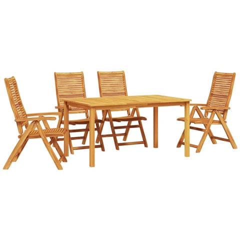 Set da Pranzo per Giardino 5 pcs Marrone - Foto 1