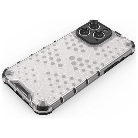 Custodia Ibrida Rinforzata Blu Per Iphone 14 Pro - Foto 1