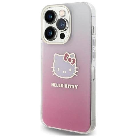 Hello Kitty Iml Gradient Electrop Kitty Head Case Per Iphone 13 Pro Max - Rosa - Foto 1