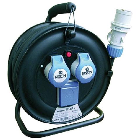 Avvolgicavo 3 Uscite 16A 20 Metri - Foto 4