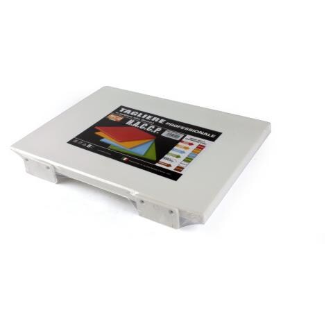 Tagliere Con Fermi Polietilene 40X30x2 Bianco 5589 - Foto 2