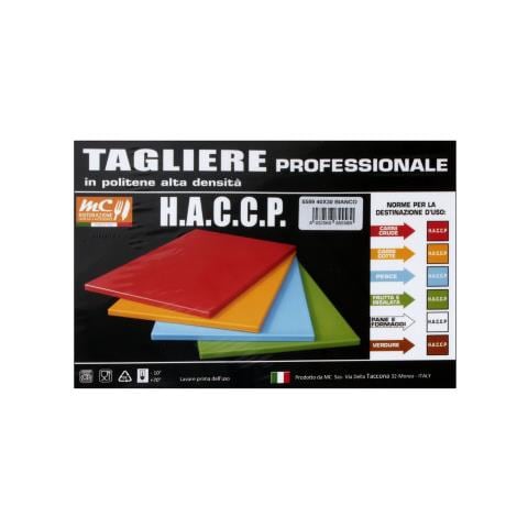Tagliere Con Fermi Polietilene 40X30x2 Bianco 5589 - Foto 4