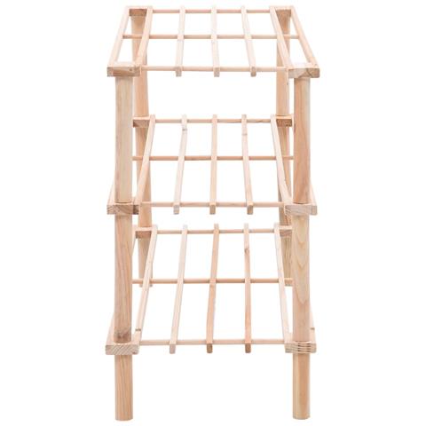 Scarpiera a 3 Livelli in Legno Massello di Abete - Foto 6