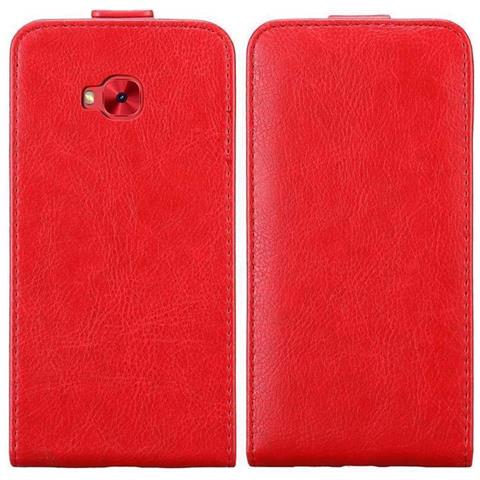 Custodia Compatibile Con Asus Zenfone 4 Selfie Pro In Rosso Mela - Coperchio Protettivo In Design Flip Con Chiusura Magnetica - Foto 10