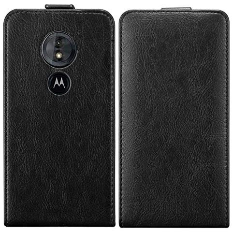 Custodia Compatibile Con Motorola Moto G6 Play In Nero Di Notte - Coperchio Protettivo In Design Flip Con Chiusura Magnetica - Foto 2