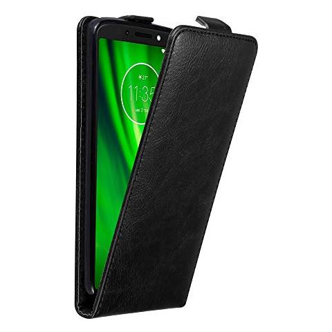 Custodia Compatibile Con Motorola Moto G6 Play In Nero Di Notte - Coperchio Protettivo In Design Flip Con Chiusura Magnetica - Foto 1