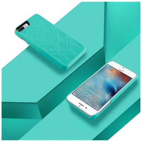 Custodia Compatibile Con Apple Iphone 8 Plus / Iphone 7 Plus / Iphone 7s Plus In Turchese - Hard Case Coperchio Protettivo Con Specchio E Slot Per Carte - Foto 14