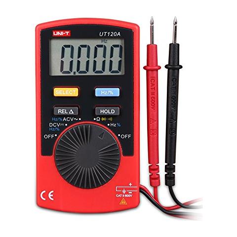 Uni-t Ut120 - Multimetro Digitale Tascabile, Rosso / grigio, 1 - Foto 1