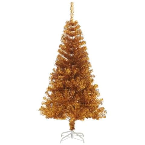 Albero di Natale Artificiale con Supporto Oro 150 cm PET - Foto 2