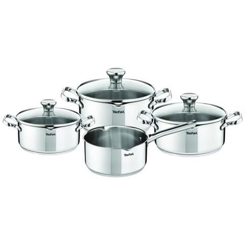 A705a835 Duetto Batterie De Cuisine Inox Set 7 Pieces Induction - 3 Faitouts + 1 Casserole - Foto 1