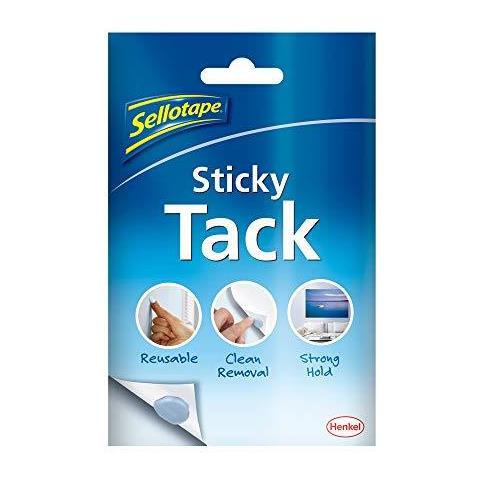 Sellotac Sticky Tack Per Casa E Ufficio Riutilizzabile Blu Tack Adesivo Rifornimenti Della Cancelleria Artigianato E Ufficio Poster Putty Per Appendere Foto Cards More 1 X 45g - Foto 1
