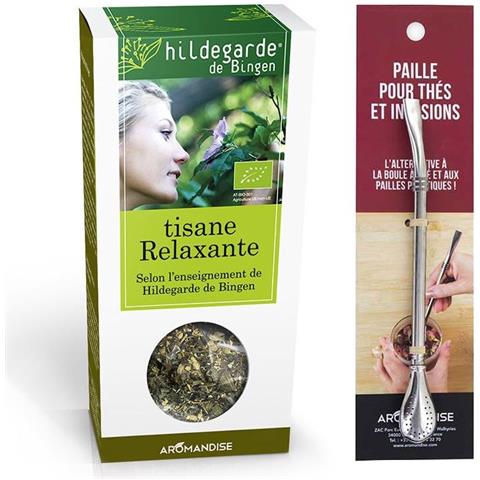 Tè Organico Rilassante + Cannuccia In Acciaio Inox Con Filtro - Foto 1