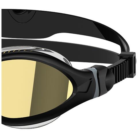 Goggle Color Tiger Lsr+ Mirror Nero Small Specchiata Oro - Foto 3