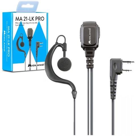 MA21 LK Pro Auricolare con Microfono e Connettore 2 Pin a L Colore Nero - Foto 2