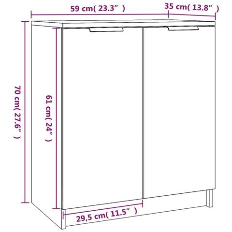 Scarpiera Bianca 59x35x70 Cm In Legno Multistrato - Foto 11