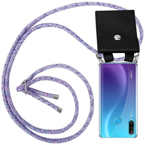 Catena Di Telefoni Cellulari Compatibile Con Huawei P30 Lite In Unicorn - Coperchio Protettivo In Silicone Con Anelli D'argento, Cinturino In Corda E Custodia Staccabile - Foto 1